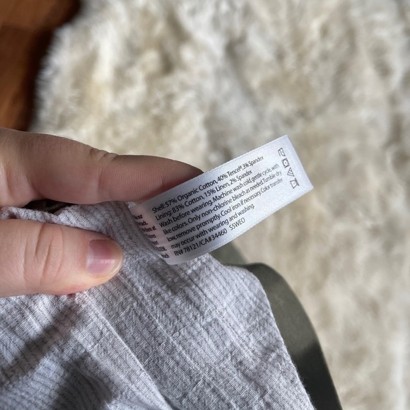 Eileen Fisher High Collar Double Breasted Short Jacket M Green - Picture 8 of 8